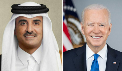 Joe Biden with Qatar Amir